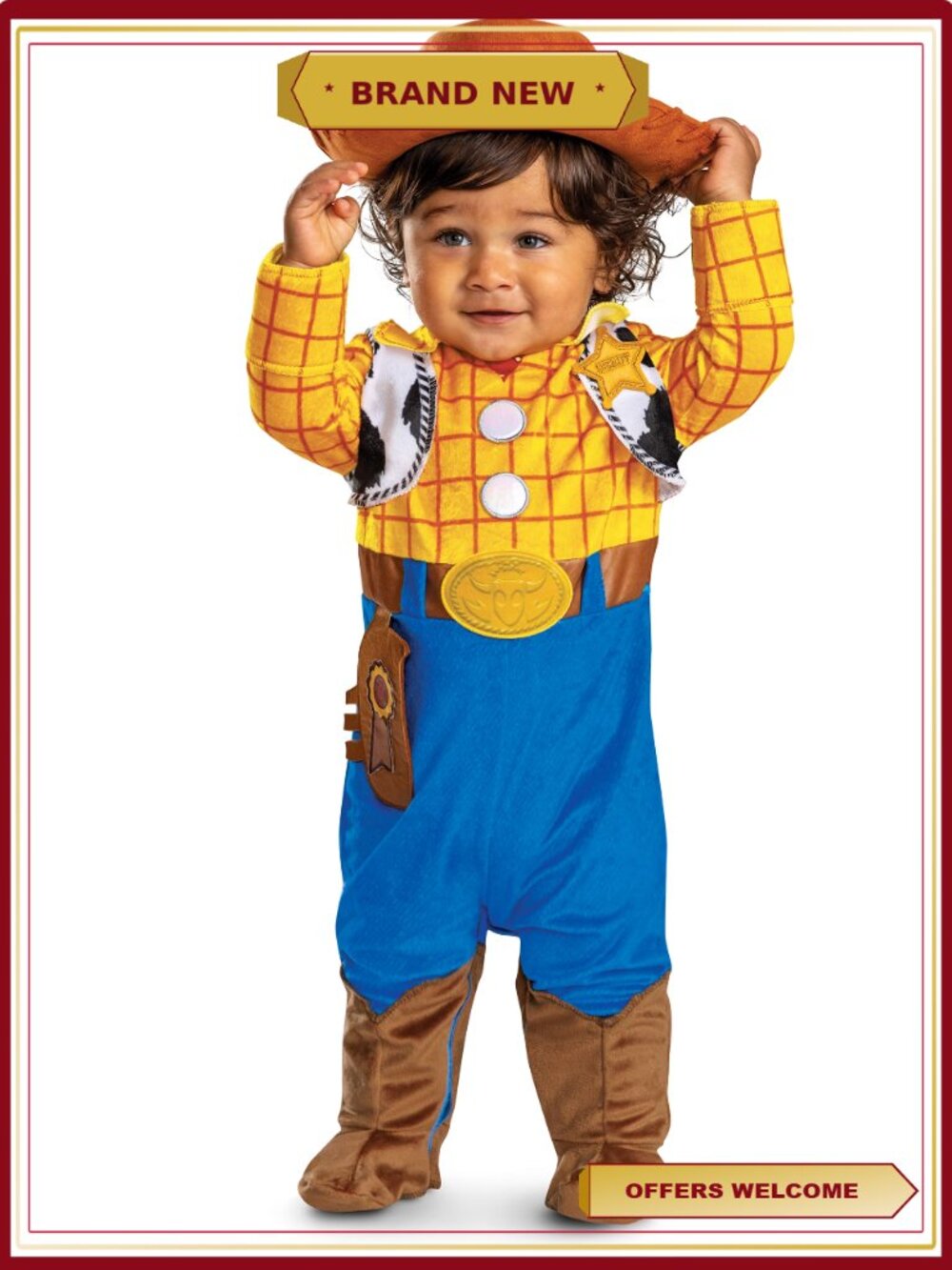 Disney Toy Story Woody Deluxe Infant Costume 6-12M Halloween